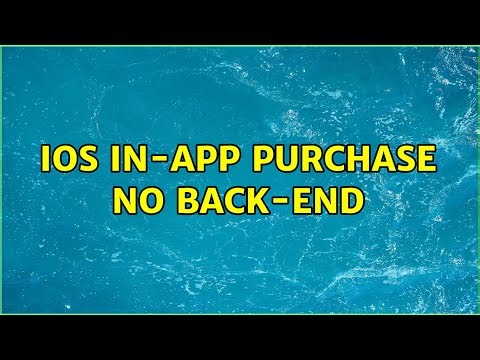 iOS In-App Purchase No Back-end (2 Solutions!!)