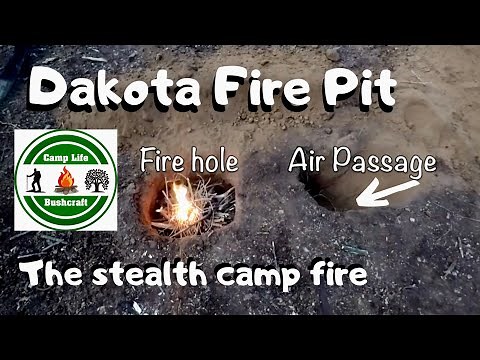 Dakota Fire Pit | The Ultimate Stealth Fire | How to make a Dakota Fire Pit | The Upsidedown Fire
