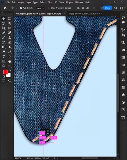 Photoshop tips Create a Jeans Stitching Effect #stitching #tips & #triks #Photoshop | Logo & Photo Editing
