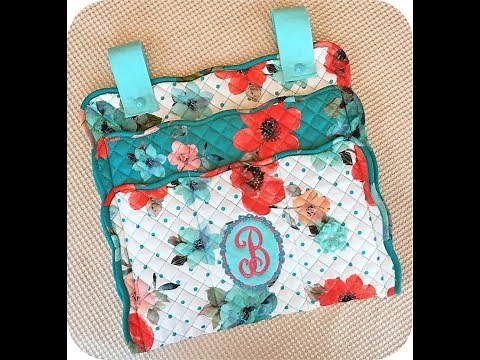 Embroidery Garden shows You How to Make a Walker Caddy from Place Mats