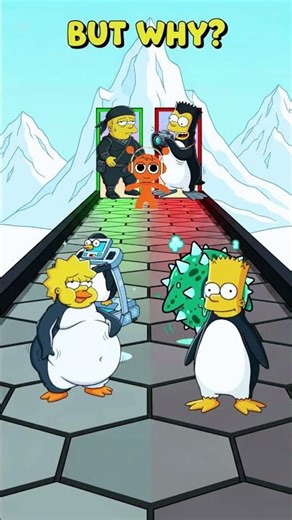Penguin Bart vs Penguin Lisa Epic Glow Up — BUT WHY?