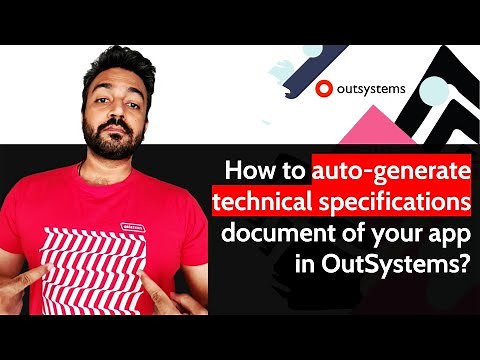 How to auto-generate technical specifications document of your app in OutSystems?