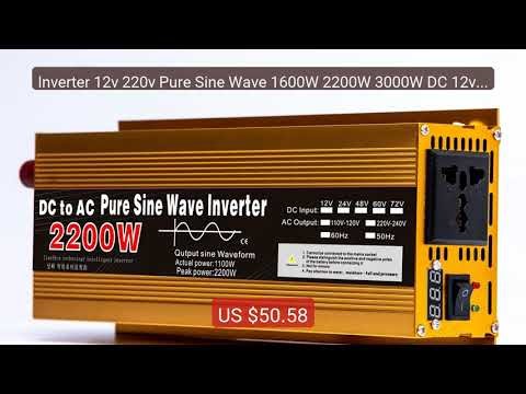 Inverter 12v 220v Pure Sine Wave 1600W 2200W 3000W DC 12v To A... — Hot Deal 2026 | Limited Offer!