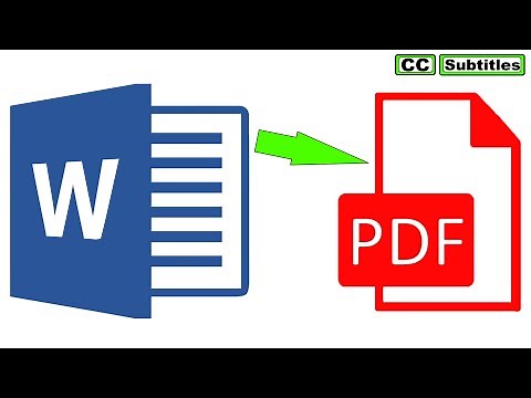 How to Save a Word document as PDF - Export a Word document to a PDF document and Compress