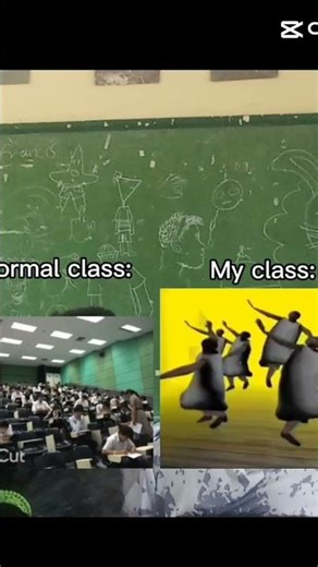 normal class vs my classroom why ohh y