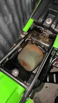 Air filter change on the kx100 and start up