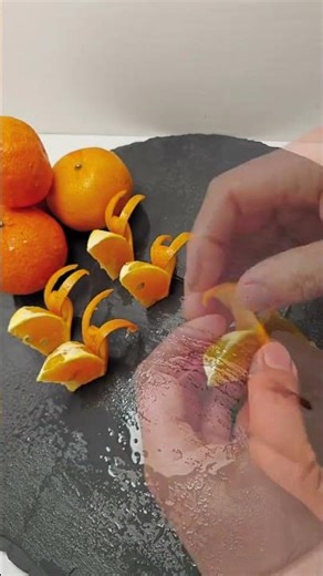 Beautiful Orange Carving Designs to Impress Guests#Fruit Cutting Tips and Tricks#Knife Skills#