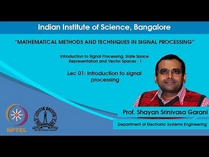 Lec 01 - Introduction to signal processing