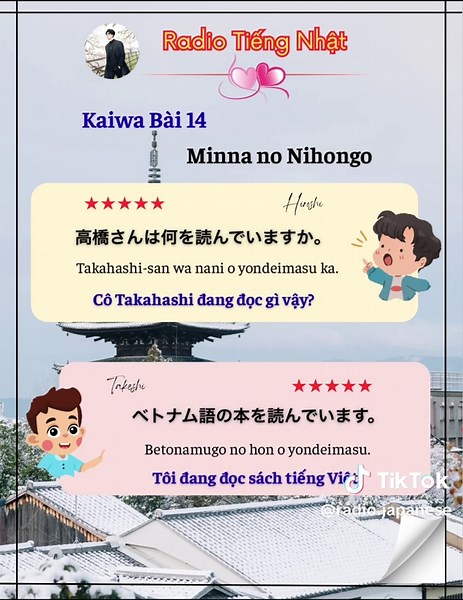 Kaiwa bài 14 Minna no nihongo. みんなの日本語第14課の会話 Conversation in Lesson 14 of Minna no Nihongo #radiotiengnhat #みんなの日本語 #minnanonihongo #luyennghetiengnhat #nhatban🇯🇵❤️vietnam🇻🇳xuhuong