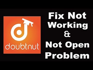 How To Fix Doubtnut App Not Working | Doubtnut Not Open Problem | PSA 24
