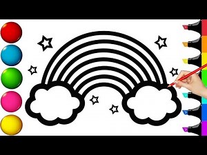 Easy Rainbow Drawing for Kids 🌈 | Learn to Draw & Color Step-by-Step