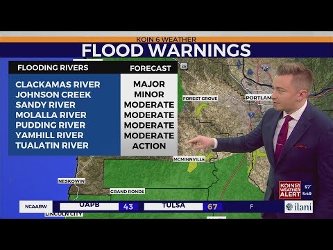 Portland feels the brunt of the latest atmospheric river Thursday