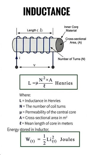 Inductance - construction & formulas