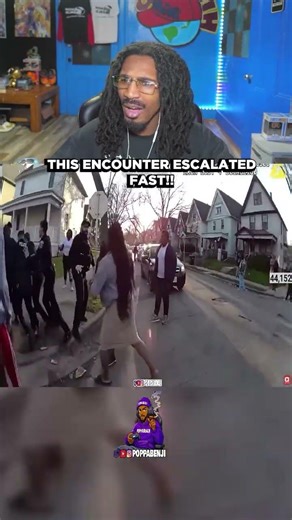 The Whole Neighborhood Fights Cops #SHORTS #poppabenji