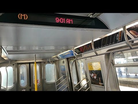 BMT Myrtle Av Line|R160 (M) Train Ride from Myrtle Ave to Middle Village Metropolitan Avenue