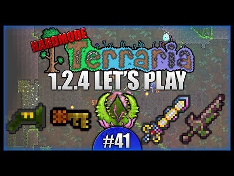 True Excalibur! Python VS Plantera! Temple Keys! || Let's Play Terraria 1.2.4 [Episode 41]