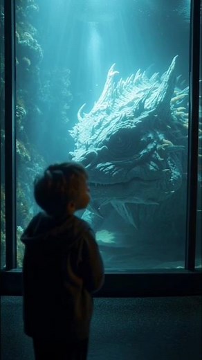 sea monster in aquarium #music #song #ai #midjourney #aiart #scary #creepy #underwater #mermaid