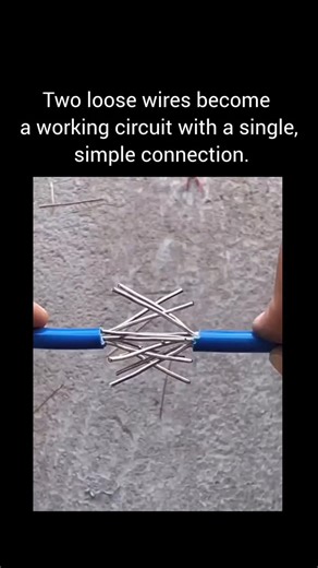 FIXITNOW on Instagram: "Two electronic wires are connected by stripping their insulation and directly joining the exposed conductors. The connection works by creating uninterrupted metal-to-metal contact, allowing electrical current to flow between the wires. The clip focuses on explaining electrical continuity in a clear and visual way, rather than presenting a finished or code-compliant wiring solution. The video has reached 746,268 views and received 13,223 likes, generating discussion around
