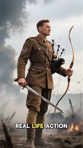 DID YOU KNOW a man brought bagpipes to a WWII battlefield? 🔥 #shorts #history #facts