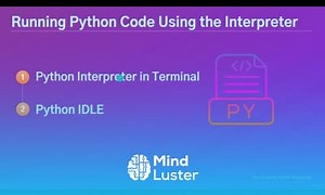Mind Luster - Learn 7 Running Python Code using the Python Interpreter Your First Step in Python Programming