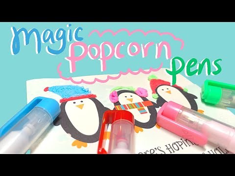 SUPER PUFFY PAINT PENS?! -- Magic Popcorn Colors Heat Activated Paint Pens