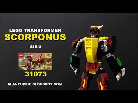 LEGO Transformer Scorpion from Set 31073 Mythical Creatures