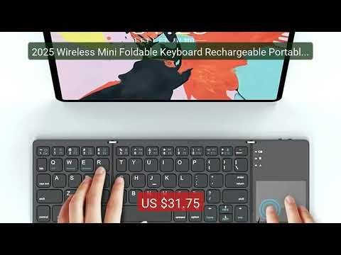 2025 Wireless Mini Foldable Keyboard Rechargeable Portable Bl... — Amazing Value 2026 | Must Have!