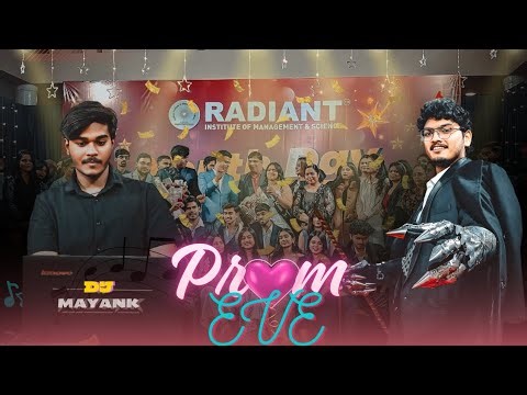 Prom Eve at College | Couple Dance | Dance & Games | Radiant College | Dhruv vlogs