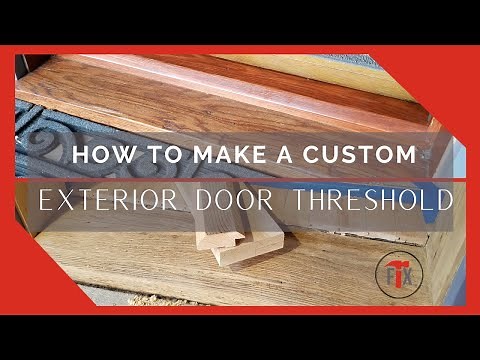 How to Make a Custom Exterior Door Threshold