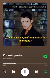 61K views · 2.8K reactions | Alejandro Sanz - Corazón partío | 퐬퐭퐫퐚퐰퐛퐞퐫퐫퐲퐟퐢퐞퐥퐝퐬 | Facebook