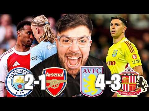 MANCHESTER CITY BEATS ARSENAL 2-1 AND ASTON VILLA IS CLOSE TO THE CHAMPIONS LEAGUE!