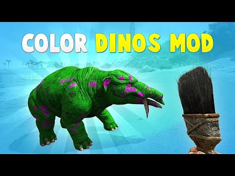 How to Install Color Dinos Mod in Ark Survival Evolved - Dino Paintbrush Mod