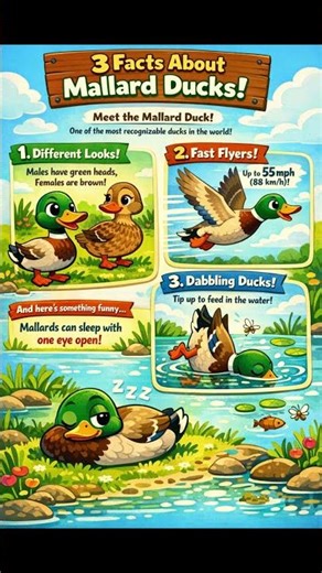 MALLARD - 3 facts #shorts #viralshorts