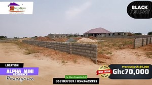 🚨BLACK FRIDAY SALE PROMO 2025🚨 📍Location: Prampram (Alpha Mini Residence) ✅Fully Serviced Lands (Water, roads and electricity) ✅Registered Plots ✅Located 7 minutes drive from the beach ✅5 minutes drive from the main road ✅Free site visits every Friday to Saturday ✅Promo Price: Ghc70,000 (was Ghc85,000) Own one of the limited plots in this fast developing community. Ideal for both residential and investment. 📞Call or WhatsApp us now to book a visit! | Greentraco Real Estate Ltd