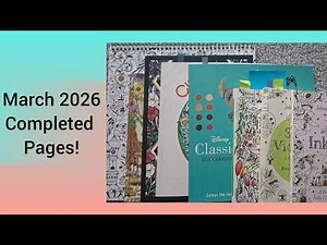 March 2026 Completed Pages! | Adult colouring