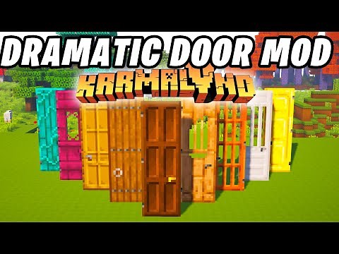 DRAMATIC DOOR Mod - NUEVAS PUERTAS DE KARMALAND 5!! MINECRAFT Review ESPAÑOL!! ||1.19.1 - 1.17.1||