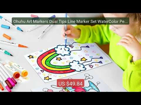Ohuhu Art Markers Dual Tips Line Marker Set WaterColor Pen Col... — Hot Deal 2026 | Limited Offer!