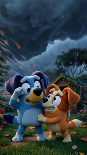 Oh No 😮 Bluey & Bingo’s Windy Adventure! 🌬️💙 | #bluey #shots #animation #pixar #blueyfan #viral