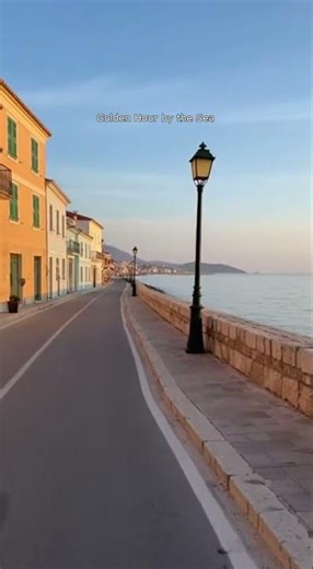 Peaceful Seaside Walk at Sunset | Soothing Ocean Scenery