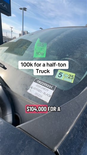 Carsrme on Instagram: "$100,000 for a half ton truck. Let that sink in. At what point did a work truck turn into a luxury flex? I love trucks but this is getting out of control. #chevy #silverado #truck #pickup #halfton #newtruck #newcar #car #carbuying #trucklife #truckculture #automotive #carsoffacebook #trucksofinstagram #cars #usedcars #msrp #inflation #carprices #trucknation"