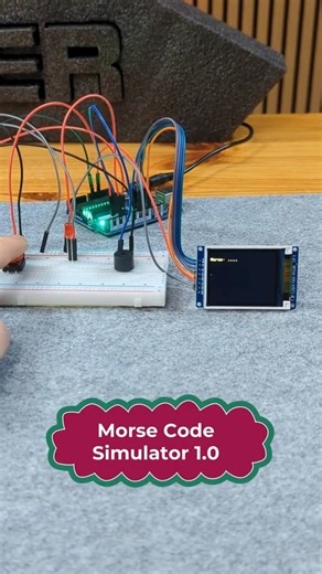 Morse Code Simulator 1.0 #arduinoproject #microelectronics #diyprojects