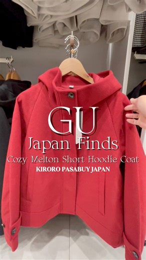 GU Japan Cozy Melton Short Hoodie Coat 🇯🇵 #GU #ジーユー #WinterCollection #JapanPasabuy #PASABUY #kiroro #autumnfashion | Kiroro Pasabuy Japan