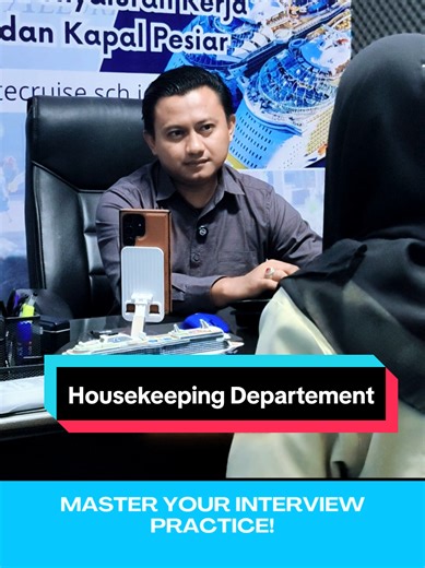 Part 99: Housekeeping Department Screening & Interview Simulation. Tingkatkan kepercayaan diri dalam interview bahasa Inggris perhotelan dan kapal pesiar. 🍽️🚢 ​#ltecruise #fnbservice #hospitalityinterview #ltecruisekampunginggris #sekolahperhotelan