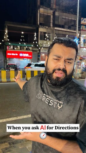 When you ask AI for Directions🥴. #youtubeshorts #comedy #artist #comedyskits #viral #funny #ai