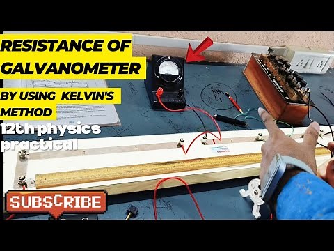 Resistance of galvanometer by kelvin's method #class12thphysics #experiment ‪@a2zpractical991‬