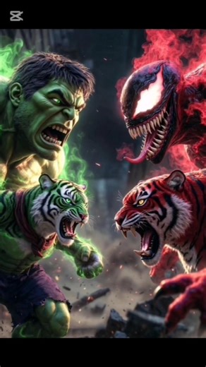 Hulk, Green Tiger & Safed Billa VS Red Venom, Red Tiger & Kalla Billa! 😱🔥Pura video end tak dekho!”