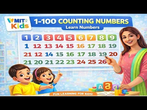 Counting 1 to 100 for Kids 🔢 | Learn Numbers 1–100 in English | Fun Counting Song | MIT Kids
