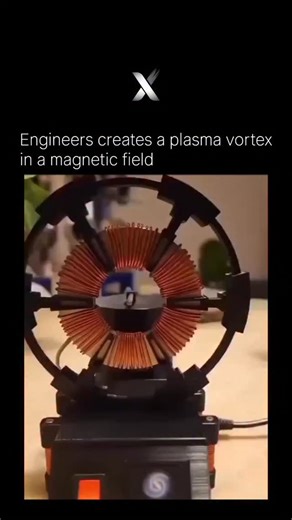 Explore X | The World And Cosmology on Instagram: "Engineers have successfully created a plasma vortex inside a controlled magnetic field, a breakthrough that looks straight out of science fiction. By manipulating charged particles with precisely tuned magnetic forces, the plasma begins to spiral and twist like a fluid tornado, forming a stable vortex structure. This controlled behavior helps scientists better understand plasma dynamics, which is crucial for fusion energy research, space propuls