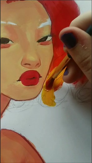 Behold my traditional art, ive only done acrylics like 4 times so dont mind me :o #art #painting #acrylicpainting #fyp #4u