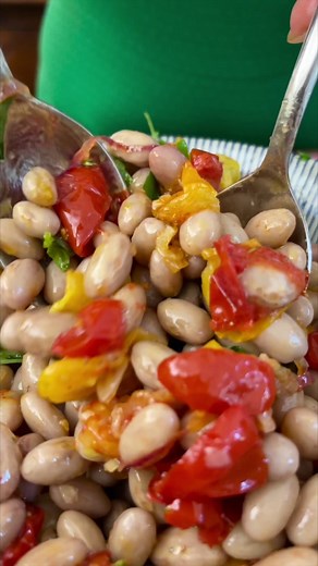 Insalata di Fagioli Borlotti Freschi con Pomodorini